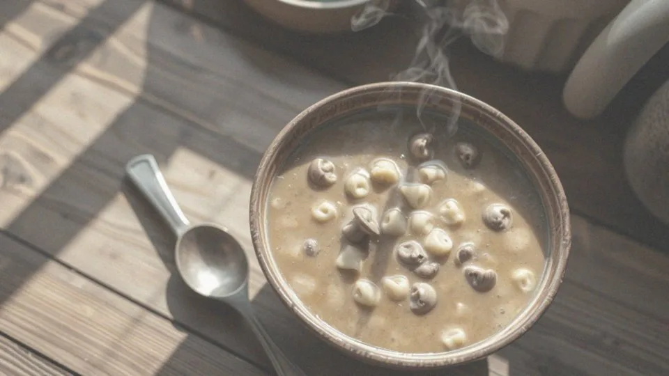 Ile kalorii ma jedna porcja zupy grzybowej z makaronem?