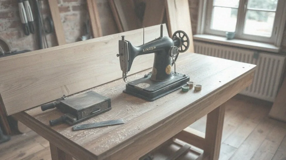 Jak wygląda proces wymiany blatu w maszynie do szycia?