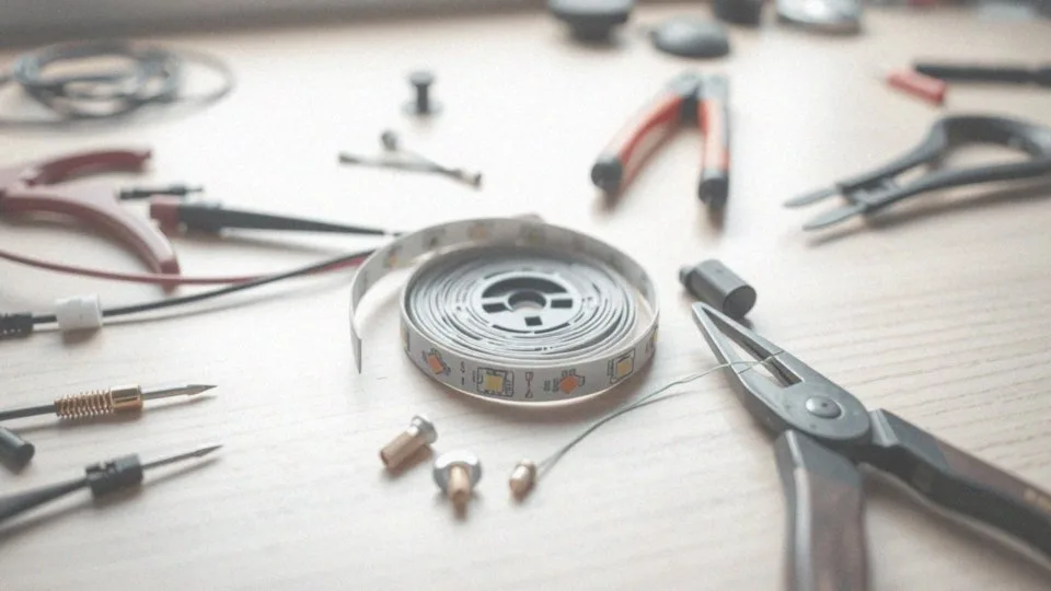 Jak przygotować końce taśmy LED do połączenia?