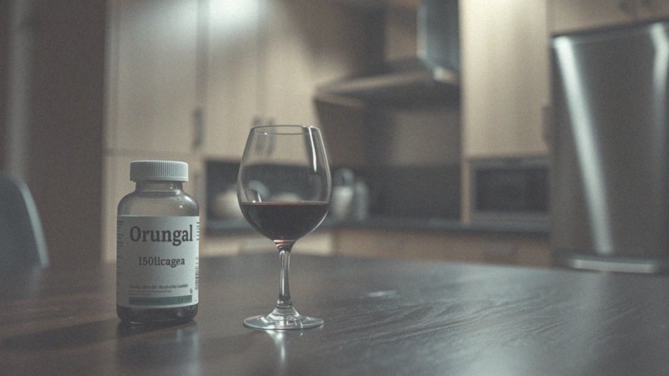 Jakie są zalecenia dotyczące spożywania alkoholu podczas leczenia Orungalem?