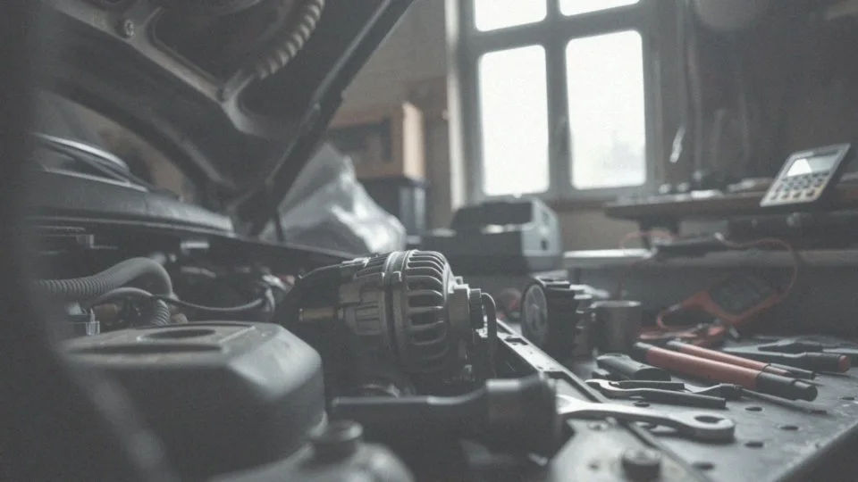 Jakie działania są wymagane w przypadku demontażu uszkodzonego alternatora?