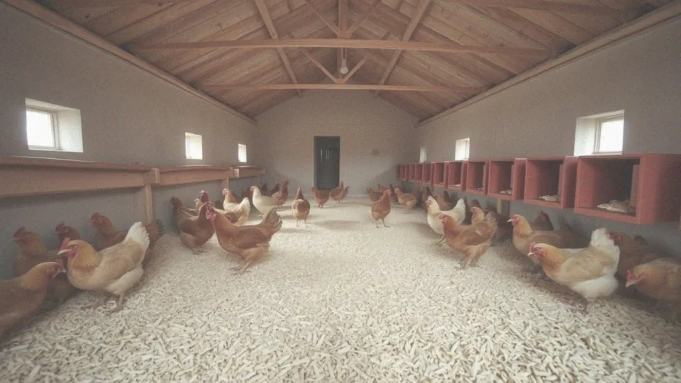 Jakie są wymagania dotyczące powierzchni na kurę w systemie ściółkowym?