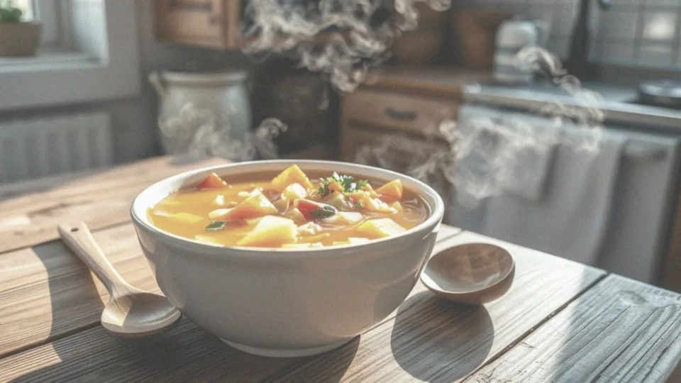 Jakie są zasady zdrowego odżywiania przy spożywaniu zupy jarzynowej?