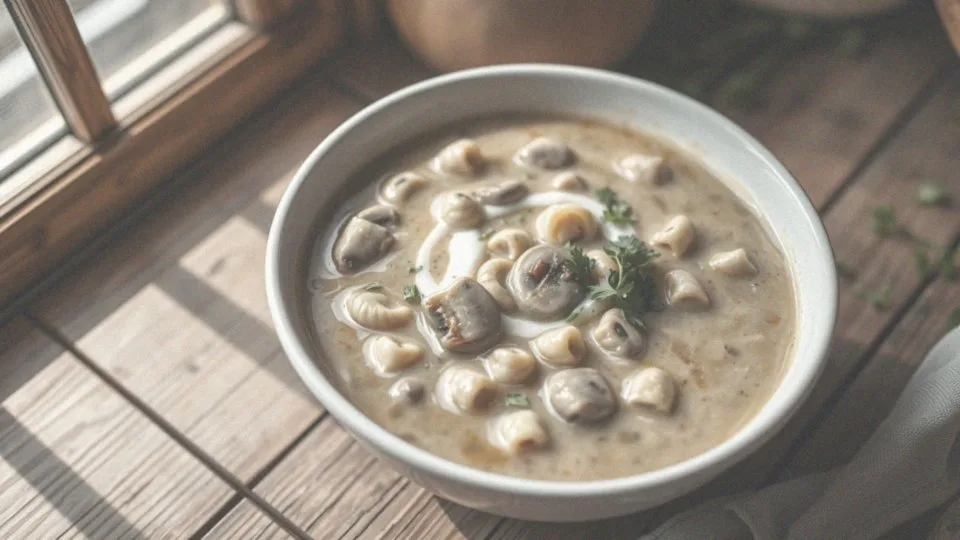 Jakie są wartości odżywcze zupy grzybowej z makaronem?
