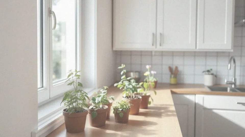 Jak przygotować kuchenną przestrzeń dla kwiatów?