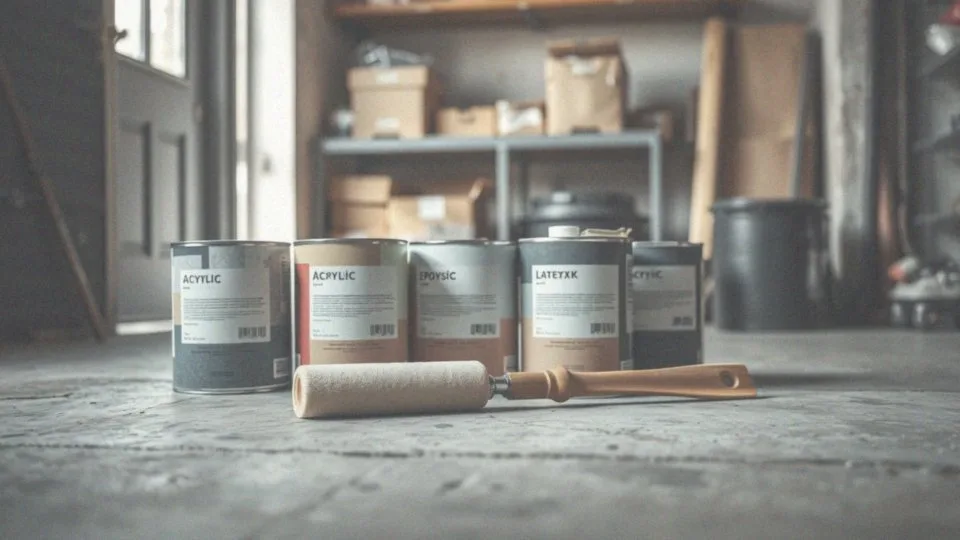 Jakie są różne rodzaje farb do malowania betonu?