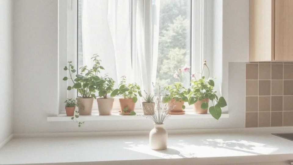 Jakie estetyczne dodatki zapewniają kwiaty w kuchni?