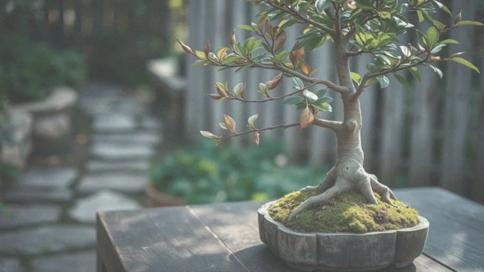 Co zrobić z uschniętymi liśćmi i gałęziami bonsai?