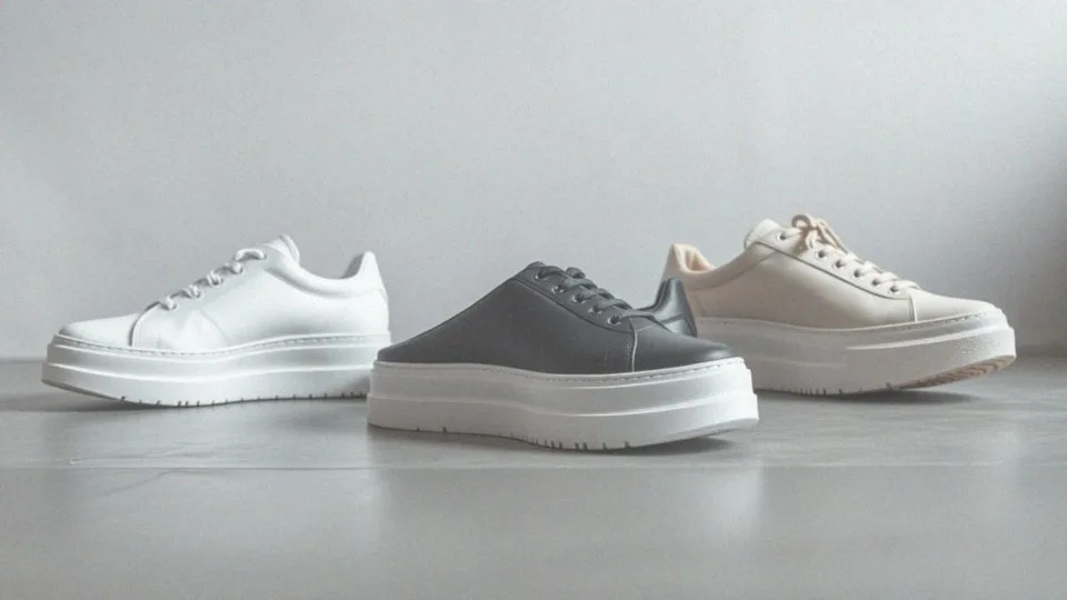 Jakie kolory sneakersów na grubej podeszwie są popularne?