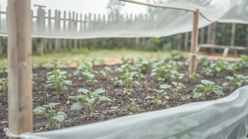 Jak zamocować siatkę na ptaki 10x20 w ogrodzie?