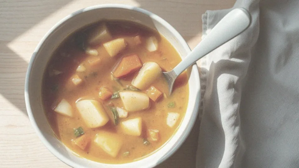 Jakie są kalorie w porcji zupy jarzynowej z ziemniakami?