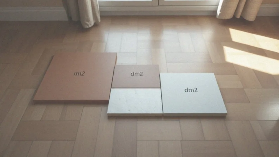 Jakie są związki między m², dm² i cm²?