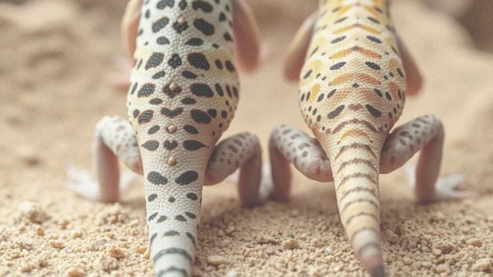 Co to jest dymorfizm płciowy u gekonów lamparcich?